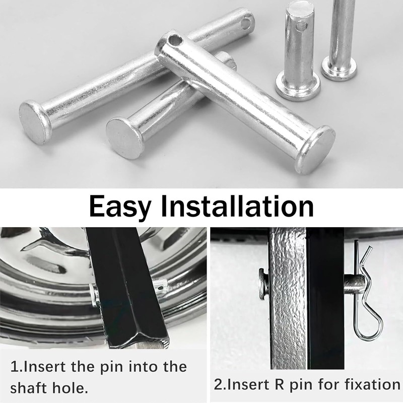 TA-VIGOR 10pcs 6 x 25mm Clevis Pins Single Hole, Zinc-Plated