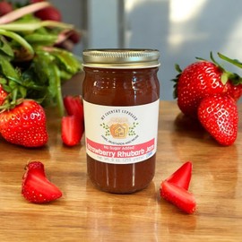 My Country Cupboard No Sugar Added Strawberry Rhubarb Jam with no artificial sweeteners