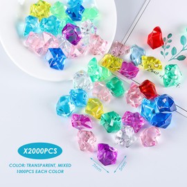 2000 Pieces Clear Stone Table Decoration Crystal Stone Wedding Decoration Vase Decoration Stone