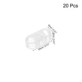 QUARKZMAN Blind Chain Connectors Pack of 20 Plastic Pearl Ball Chain Cord Connector for Roman Roll Shades Pearl Blinds Curtain Bead Chain Fit 4.5 mm Pearl Transparent