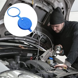 Jagowa 1 Piece Windscreen Washer Bottle Cap Lid Washer Fluid Reservoir Cap For Peugeot 206 408 207 C-Triomphe C-Quatre, Blue