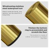 YOJIA 4.7 Gallon/18L Stainless Steel Bathroom Trash Can,Gold Garbage Bin