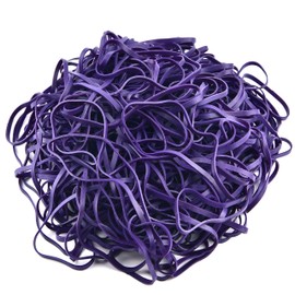 Large Rubber Bands 12 Inches Heavy Duty Large Rubber Bands Strong Elastic Bands for Office Supply, File Folders, Garbage Cans, 30 Pack (Purple)