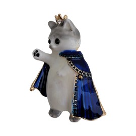 GFM® Broach Cat Rhinestone Diamond - Mother's Day, Birthday, Valentine's Day or Christmas for All Cat Lovers (BRCH-CT02), Metal