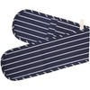 KitchenCraft Double Oven Gloves with 'Butcher's Stripe' Design, Cotton /