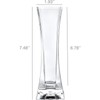 Small Acrylic Square Bud Vase, Shatterproof, High Transparency, Plastic Single