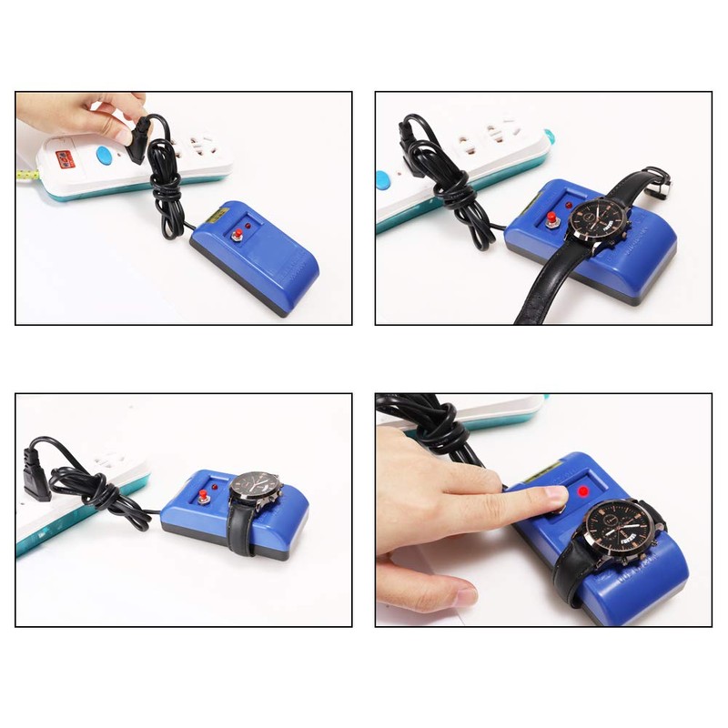 Demagnetizer,Professional Watch Demagnetizer,Watch Repair Kit, Watch Repair Degaussing Demagnetizer Tool,Magnetizer