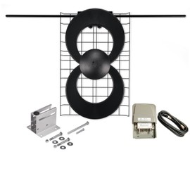 Antennas Direct ClearStream 2 RV Amplified On-The-Go TV Antenna, UHF VHF, Multi-Directional, 60+ Mile Range, 4K 8K UHD, NEXTGEN TV – w/Adaptive Hardware