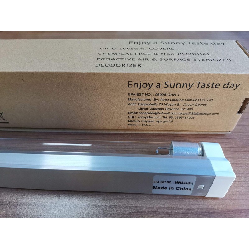 COOSPIDER 6W U/V/C Light Lamp, 253.7nm Sanitizer Lamp with 5ft