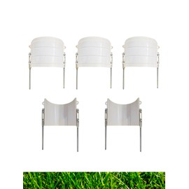 2 Pcs Sprinkler Guard, White Giant Yard Shield, Irrigation Splash Shield for sprinklers Blocker, Sprinkler Head Cover Guards for Lawns, Parks, Garden