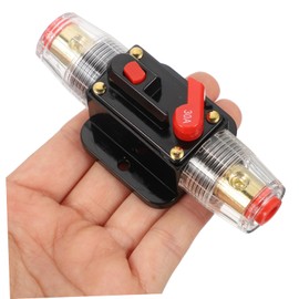 SUPVOX 30a Line Car Circuit Breaker Rating Auto Reset Fuse for Stereo-Audio Wire Fit up to Gauge Random Style