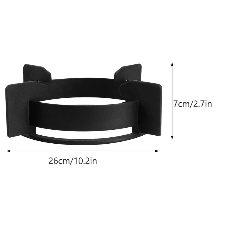 SOLUSTRE 26CM Wok Ring Cast Iron Work Rack Electric Stove