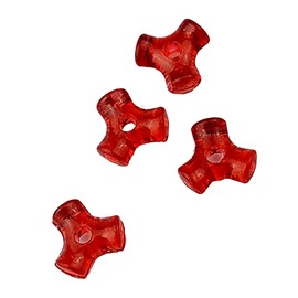 Lobo Lures 100 Pack Red Tri-Bead Lure Rigging Beads up to 400lb Leader Trolling Lures & Hook Rigs