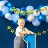 Blue and White Balloons,65pcs 12inch Metallic Chrome Blue Pearl Blue