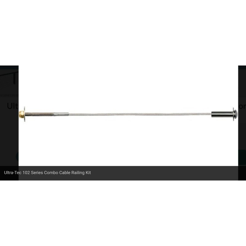 Ultra-Tec CA102-SM/25 - 25 FT Standard 1/8" Cable Rail Kit