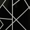 JVL Linear Black Waste Paper Bin, 27 x 25cm approx,