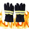 Firefighter Gloves Flame Resistant Soft Comfortable 27cm Length Safety Working