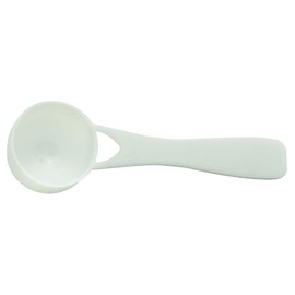 Tegg 5ml Teaspoon 50PCS 5cc White Plasti Measuring Spoons For Herb Extract Tea Powder Coffee