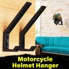 Newyuan 2 Pieces Motorcycle Helmet Holder Hooks Jackets Bags Fabric