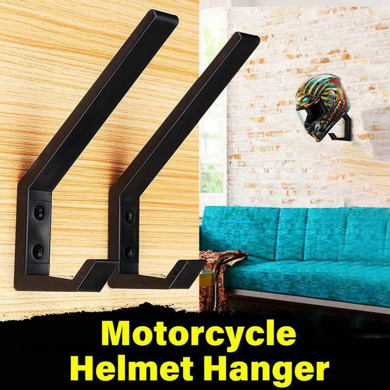 Newyuan 2 Pieces Motorcycle Helmet Holder Hooks Jackets Bags Fabric