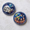 Artemis II Inspired Challenge Coin with Acrylic Case, Double-Sided Deep