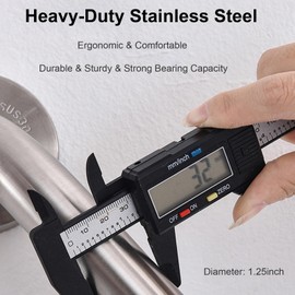 IJDD 16 Inch Shower Grab Bars for Seniors, 2 Pack Brushed Nickel Stainless Steel ADA Grab Bars with 1.25'' Diameter Anti-Slip Textured Surface, Shower Safety Hand Rails for Elderly Handicapped