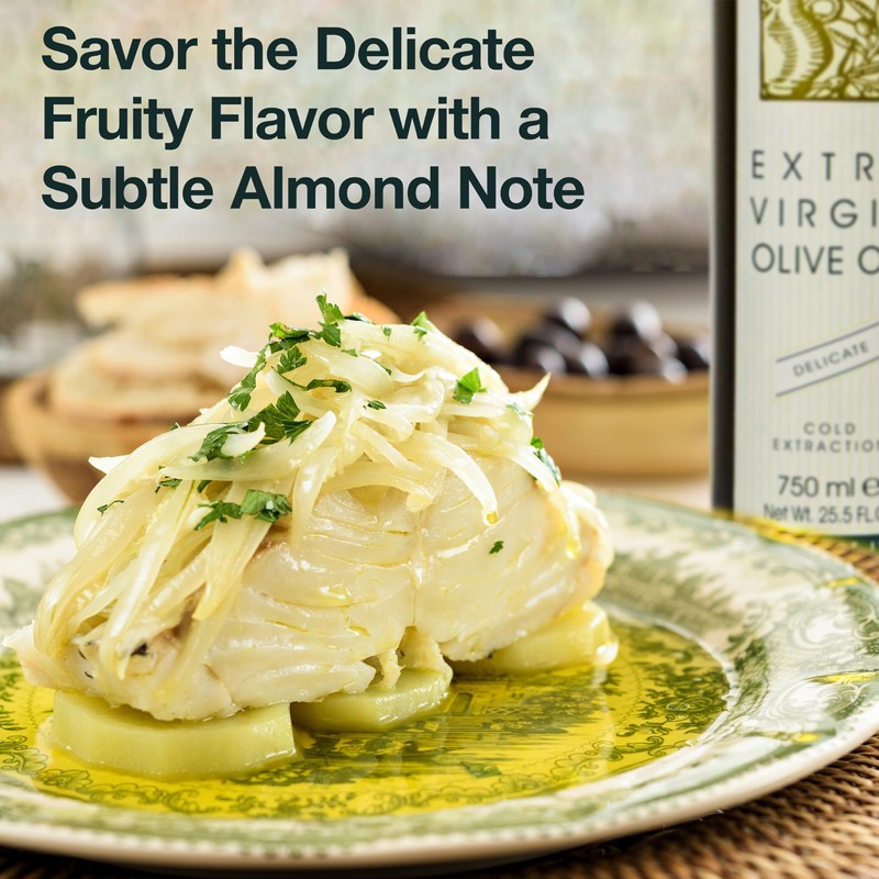 Delicate Italian Extra Virgin Olive Oil Cold Pressed - Light