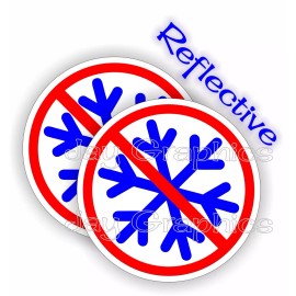 Unbranded (2) REFLECTIVE Hard Hat Stickers | NO SNOWFLAKES | Trump 2020 Funny Liberal USA
