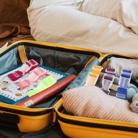 SAFIGLE 6pcs Luggage Clip Travel Accessories - Adjustable Heavy Duty Buckle Straps for Backpack and Luggage - Carrying Clip and Replacement Belt