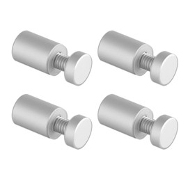 Sign Standoffs, Solid Aluminum 3/4"x 1"Sign Standoffs Screws, Sign Standoffs Mounting Hardware for Glass, Acrylic Panel,Pack of 4