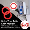 uxcell 3 Pcs Flush Valve Seal for Toilets, 2.17" ID.