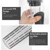 Fruit Infuser Water Bottle Anti Slip Grip Flip Top Lid
