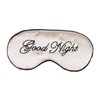 KOMBIUDA Silk Sleep Eye Mask Comfortable Embroidery Eyeshade for All