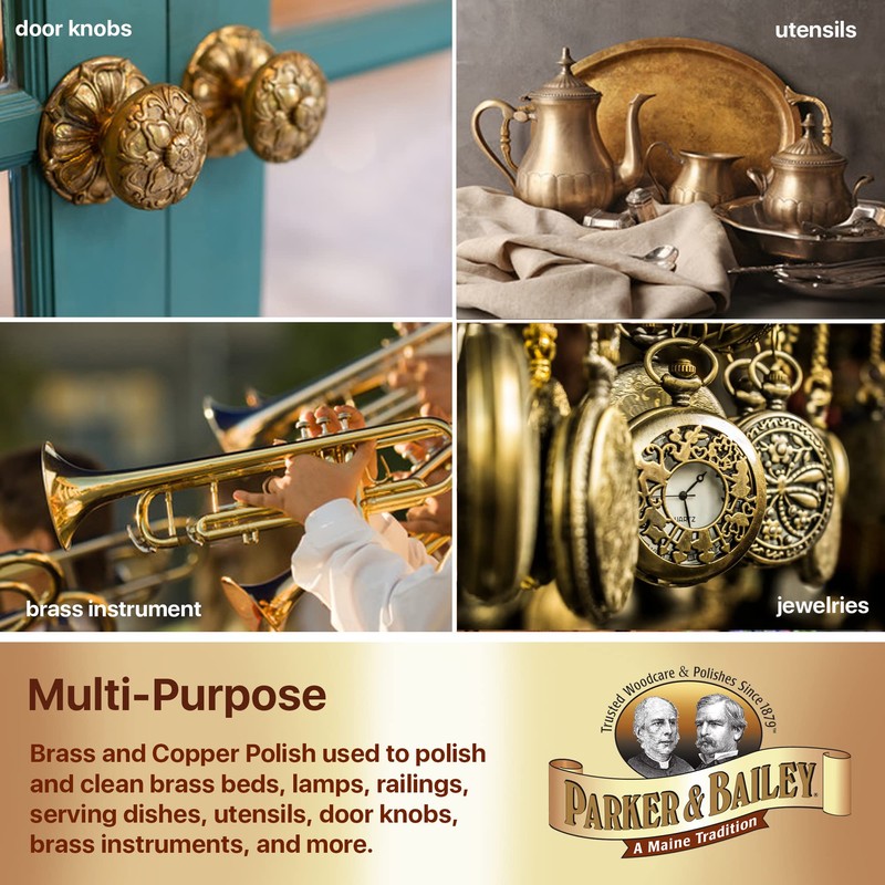 Parker & Bailey Brass & Copper Cleaner – Removes Tarnish