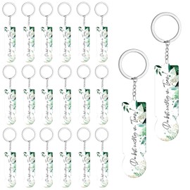 Dercylele Pack of 20 Acrylic Shopping Trolley Token Keyrings "Schön dass du da bis -Gastgeschenke Hochzeit, Geburtstage, Abschluss, Taufe Schön Das Du Da Bist Guest Gift, 20 du Bist Wichtig im Team, M