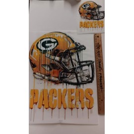 Unbranded Green Bay Packers Football Logo+Pocket Ready Press 13"x10.25" DTF Heat Transfer