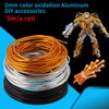 5 Metros/Rollo de 2mm de Color de Aluminio Artesanía de