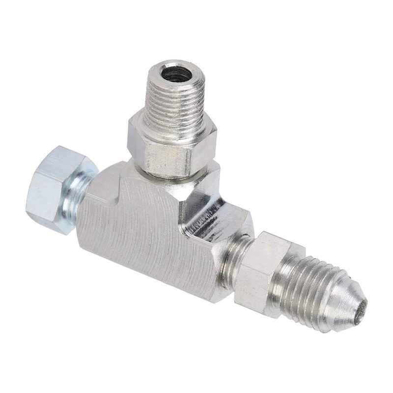 Qiilu Tee Adapter, 1/8" Npt Tee Fitting 3 Way 1/8"