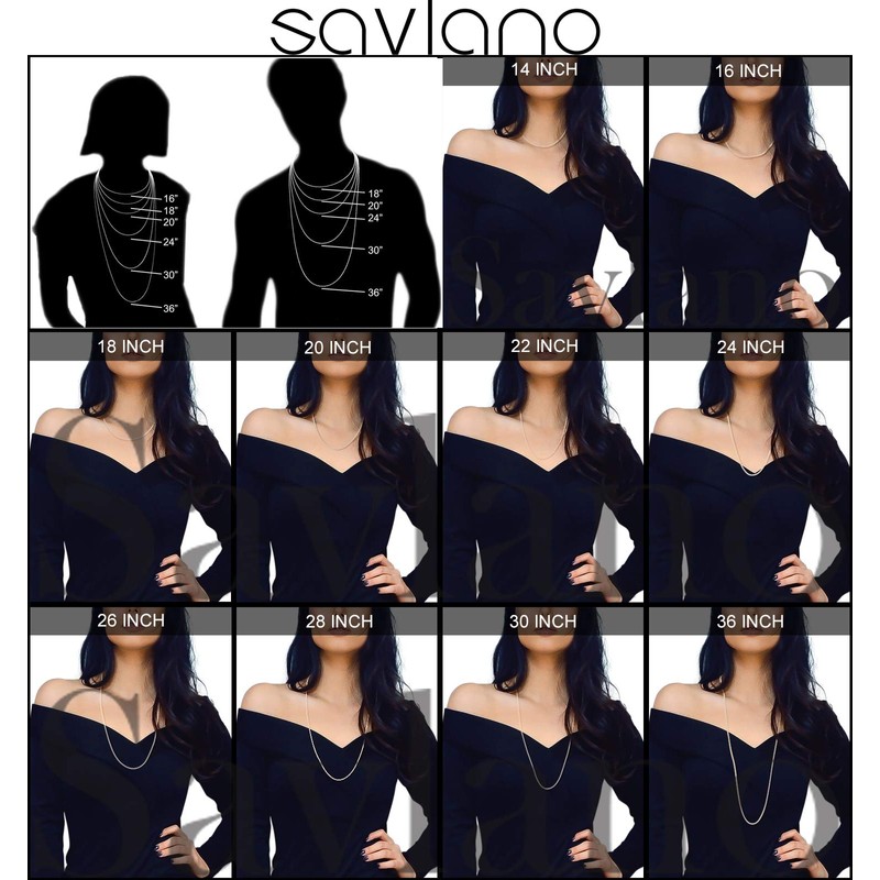 Savlano 925 Sterling Silver Italian Solid Bead Chain Cross &