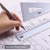 Mr. Pen- Geometry Set, 4 Pack, Periwinkle Gray, Metal Geometry