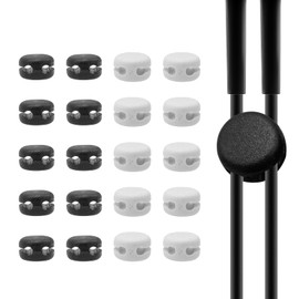 Joyangy 20-Pack Earphone Cable Sliders - Y Splitter Clips for 2mm Round Wire Headphones (L/R Adjustable DIY Organizers)