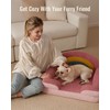 Blissful Diary Foam Dog Bed Medium Size, Pet Sofa with