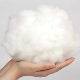 Iyan Soft Furnishing 500Grams - 100% Virgin Polyester Hollowfibre Washable White Stuffing For Toys Sofas Reliable padding High Grade Hollow Fibre Filling Only