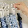 Frcctre 60 Pack Laundry Hooks Clip, 4.3" Plastic Swivel Hanging