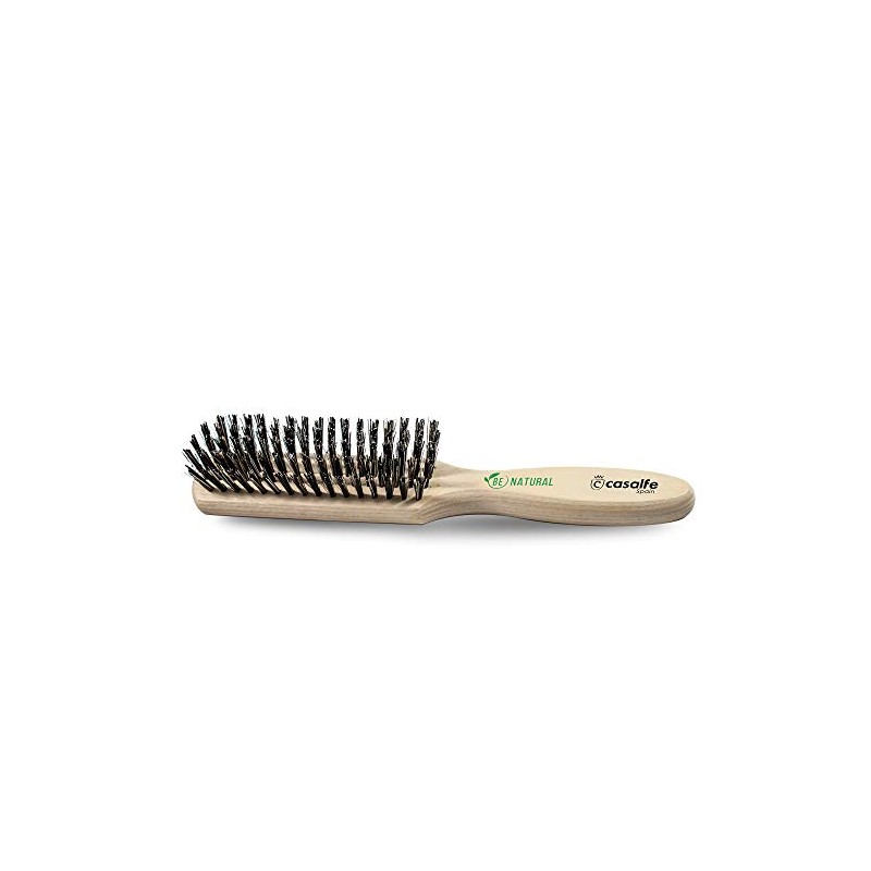 Wooden Brush with Boar Bristle - Rectangular - Ideal for