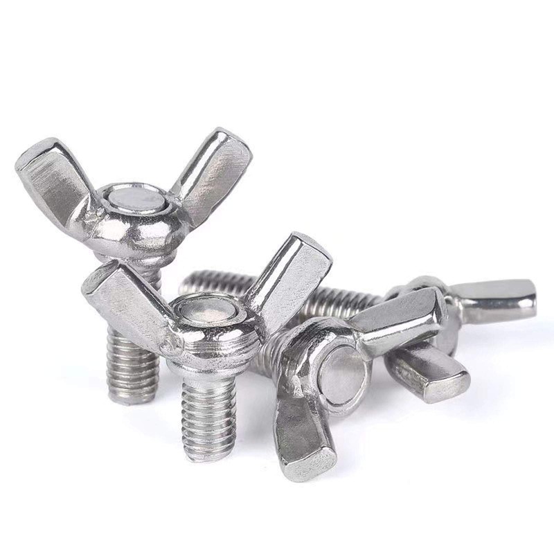 10 Pcs M3 304 Stainless Steel Wing Butterfly Screws Bolts