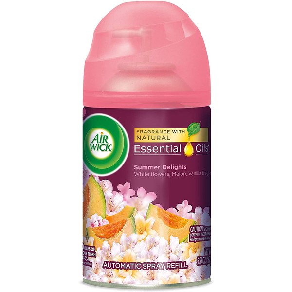 Air Wick Pure Automatic Air Freshener Spray Refill, Summer Delights, 5.89 oz, 1 Count, Packaging May Vary