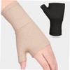 TOVINANNA 1pair Fingerless Compression Gloves Elasticity Pressure Gloves for Enhanced