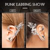 16 aretes de plata con diseño de elfo, estilo gótico