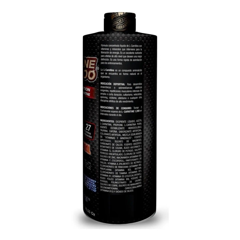 Carnitina Taurina Cafeina Líquida Fnt 500ml L-carnitina Gca